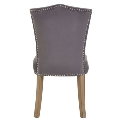 Norfolk Luxury Kensington Townhouse Grey Velvet Dining Chair