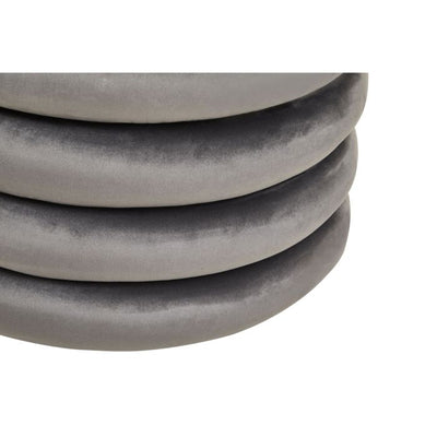 Norfolk Luxury Hartford Grey Round Stool