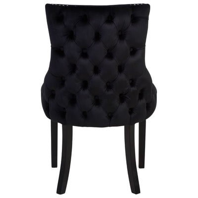 Norfolk Luxury Black Velvet Dining Chair