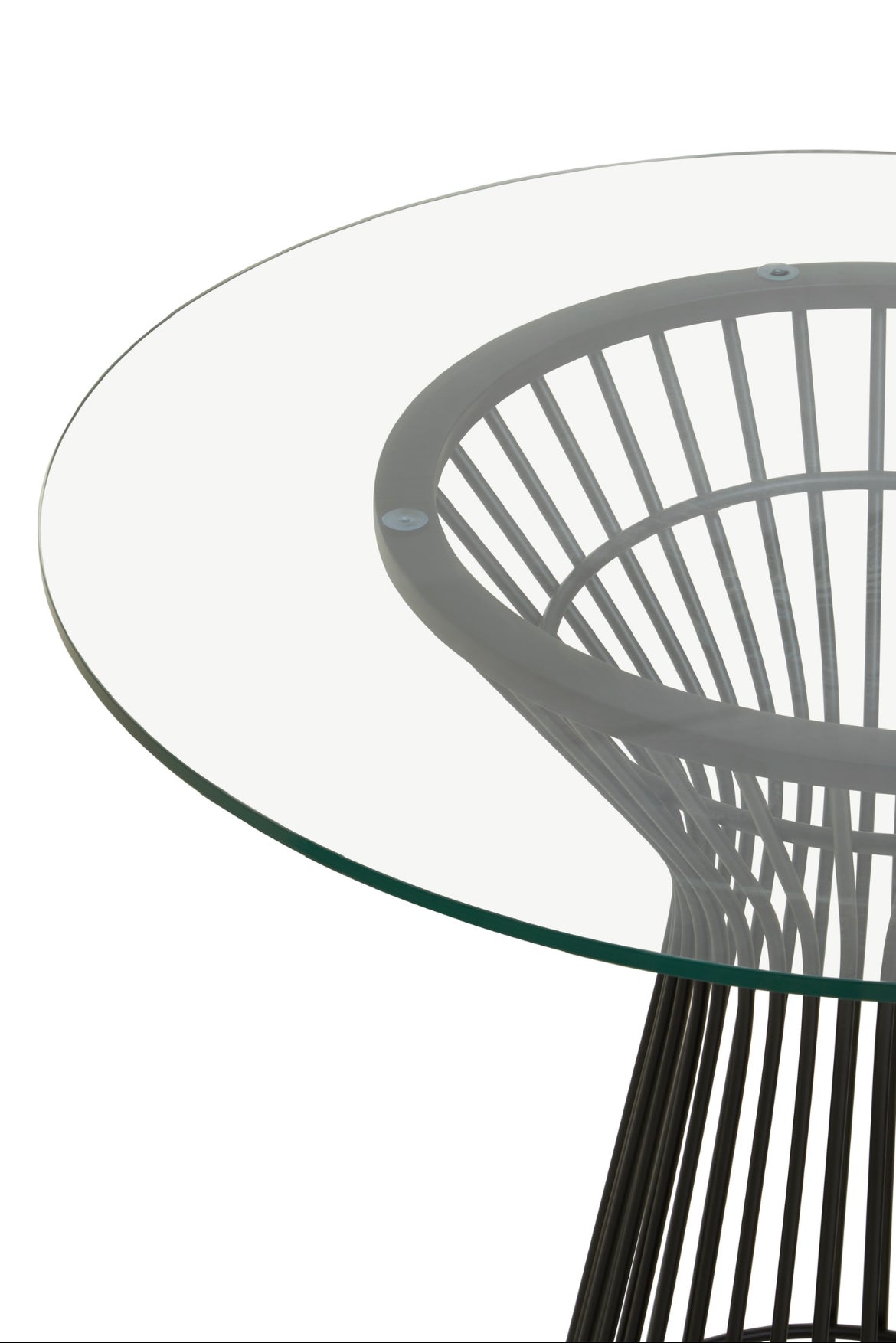 Norfolk Luxury Vogue Round Matte Black Dining Table