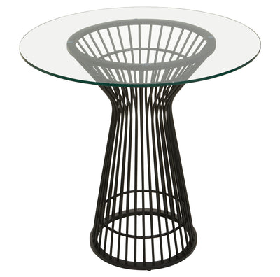 Norfolk Luxury Vogue Round Matte Black Dining Table