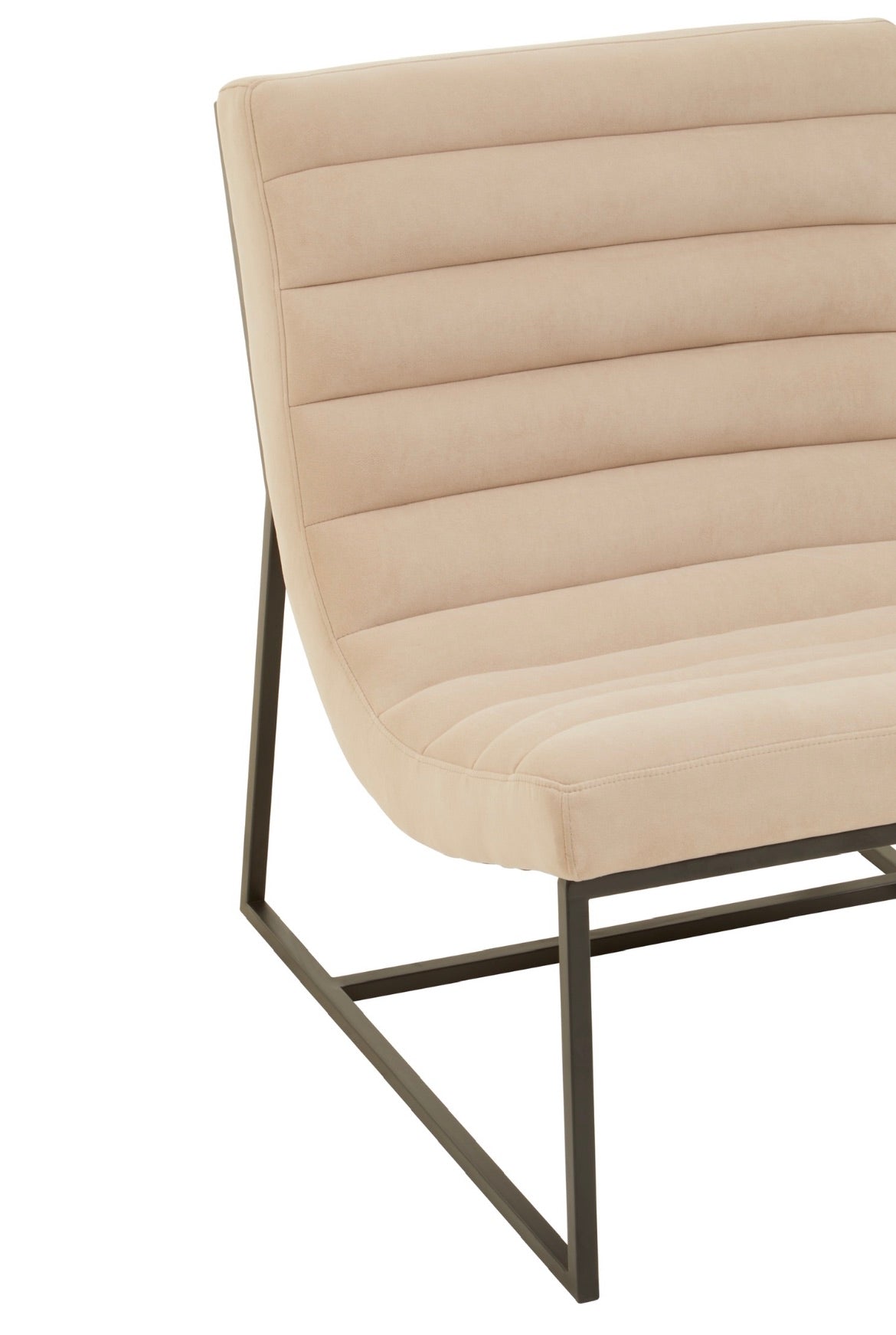 Norfolk Luxury Vogue Ivory Velvet Cocktail Chair