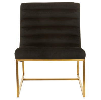 Norfolk Luxury Vogue Black Velvet Cocktail Chair