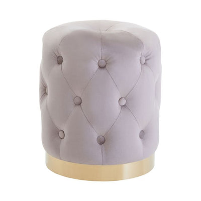 Norfolk Luxury MINK VELVET BUTTON STOOL