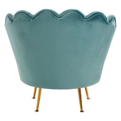 Norfolk Luxury Ovala Blue Scalloped Chair