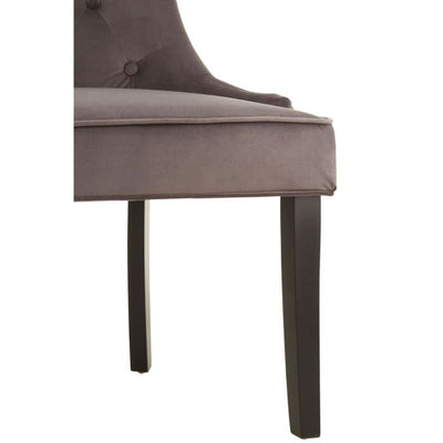 Norfolk Luxury Daxton Grey Buttoned Dining Chair