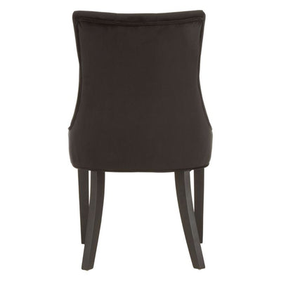 Norfolk Luxury Daxton Black Velvet Buttoned Dining Chair