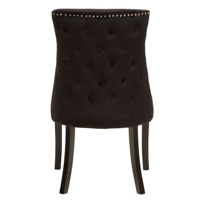 Norfolk Luxury Kensington Townhouse Black Velvet Dining Chair