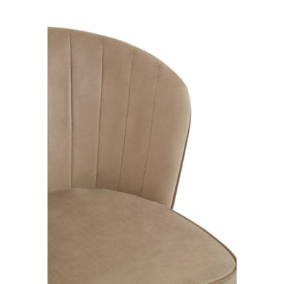 Norfolk Luxury Vieste Mink Velvet Bar Chair