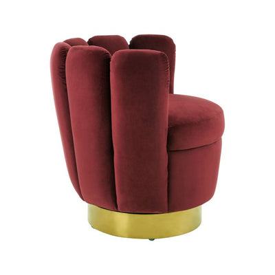 Norfolk Luxury Beauty Occasional Wine Velvet Chair