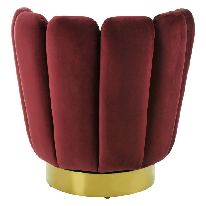 Norfolk Luxury Beauty Occasional Wine Velvet Chair