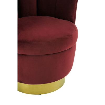 Norfolk Luxury Beauty Occasional Wine Velvet Chair