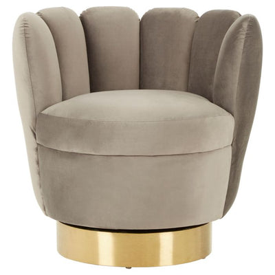 Norfolk Luxury Beauly Occasional Grey Velvet Chair