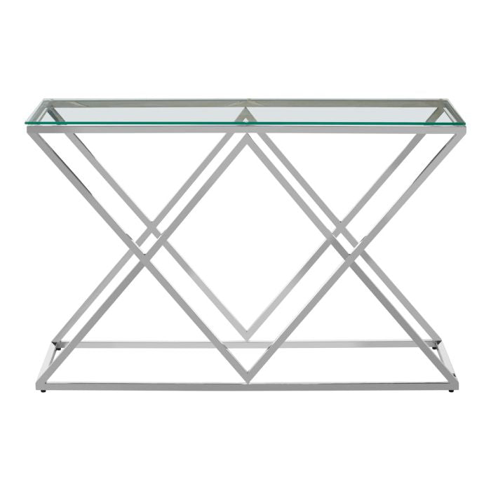 Norfolk Luxury Allure Inverted Triangles Base Console Table