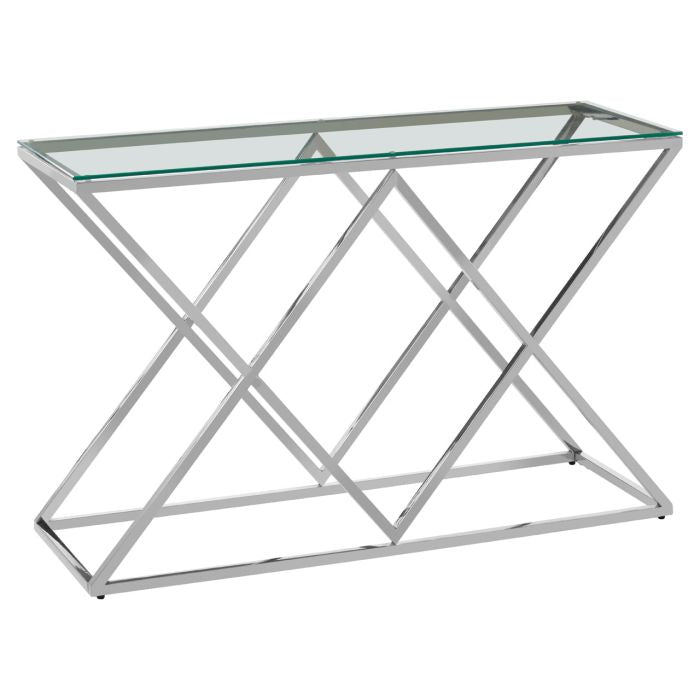 Norfolk Luxury Allure Inverted Triangles Base Console Table