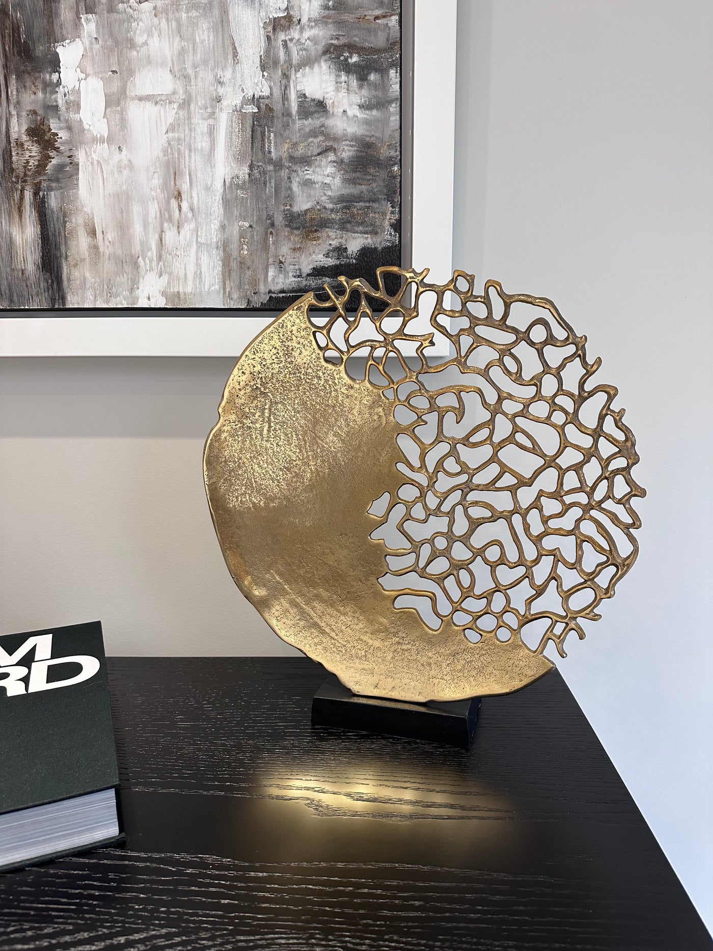 Gold Coral Sculpture