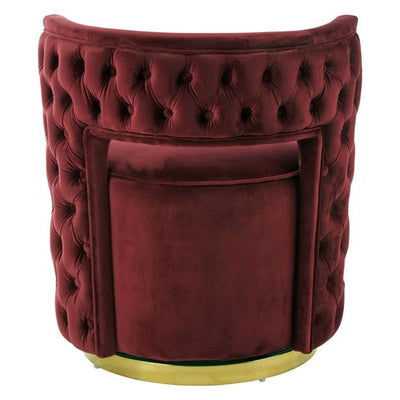 Norfolk Luxury Bola Wine Velvet Chair