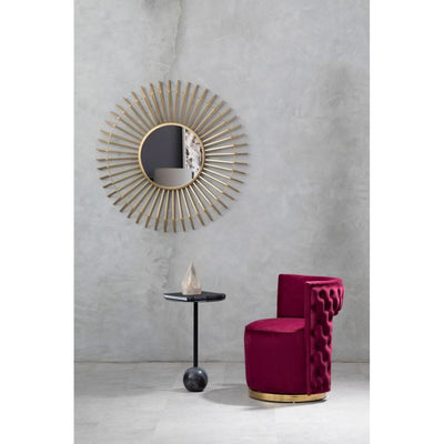 Norfolk Luxury Bola Wine Velvet Chair