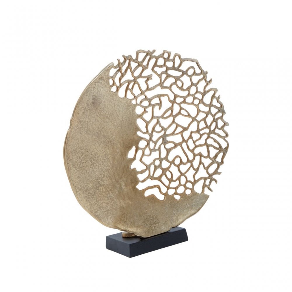 Gold Coral Sculpture