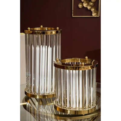 Norfolk Luxury Elle Large Gold Finish Candle Holder