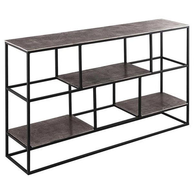 Farrah Collection Silver Multi Shelf Unit