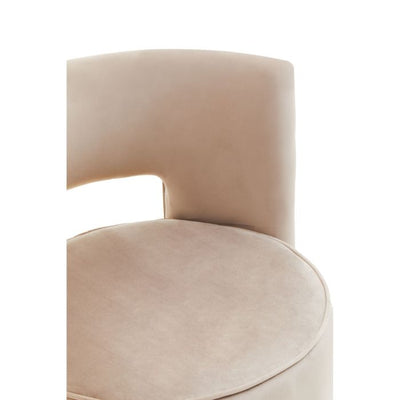 Norfolk Luxury Mink Velvet Swivel Chair