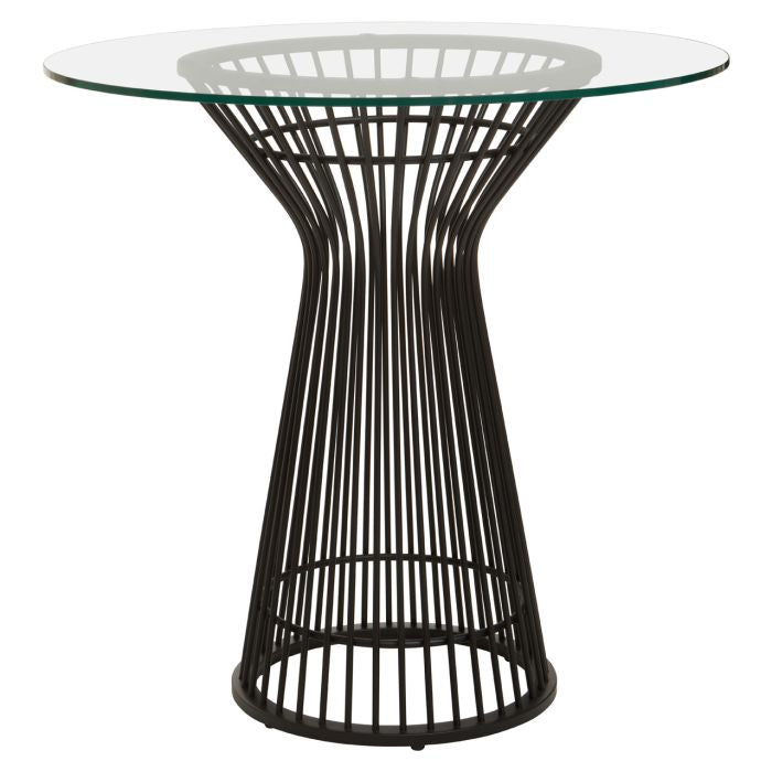 Norfolk Luxury Vogue Round Matte Black Dining Table