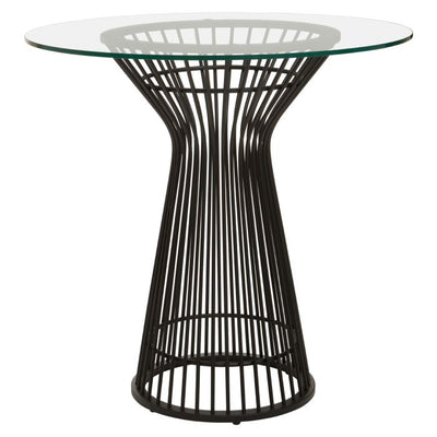 Norfolk Luxury Vogue Round Matte Black Dining Table