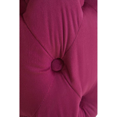 Norfolk Luxury Pink Velvet Button Stool