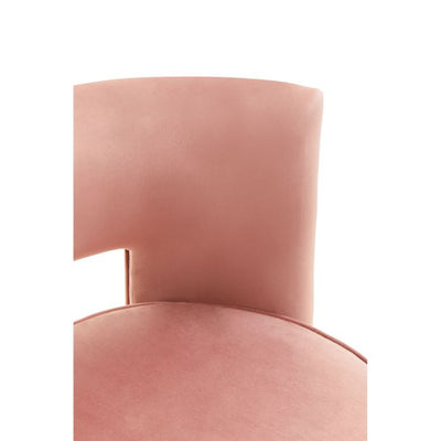 Norfolk Luxury Pink Velvet Swivel Chair